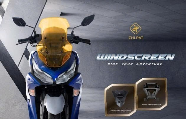 Zhi Pat Windshield for Aerox 155 v2