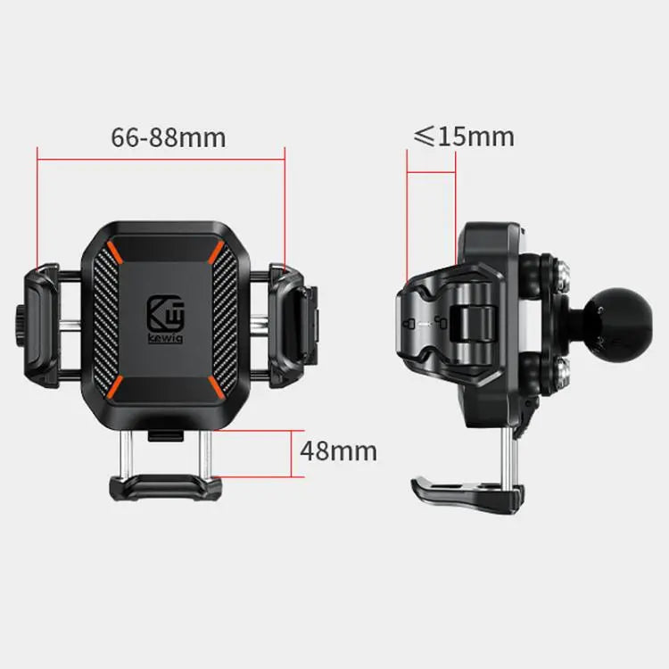 Kewig Outdoor Motorcycle Bike Riding Anti-Theft Shock Absorbing Cell Phone Holder(HANDLE T))