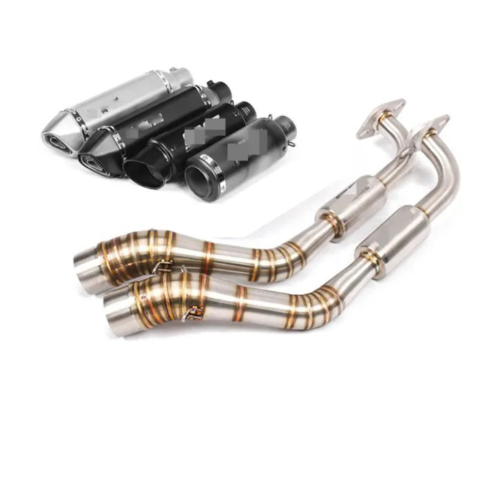 Techno 51mm NMAX155 V2.0 Big elbow Mufflers Pipes Pipe system NMAX V 2.0 V1.0 Exhaust 51 For YAMAHA Aerox 155 V2
