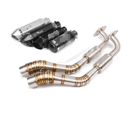 Techno 51mm NMAX155 V2.0 Big elbow Mufflers Pipes Pipe system NMAX V 2.0 V1.0 Exhaust 51 For YAMAHA Aerox 155 V2