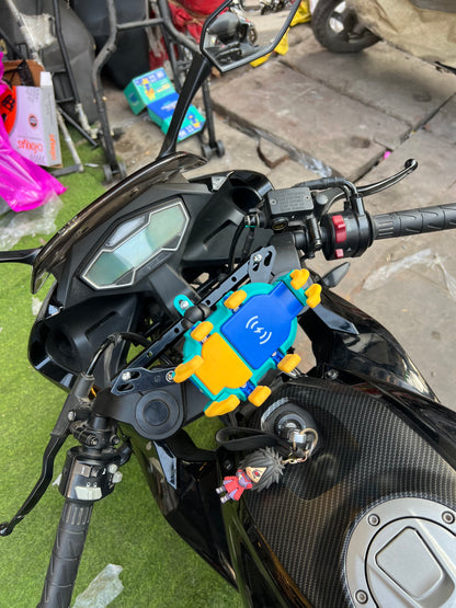 Wireless Phone holder for All Bikes & scooter
