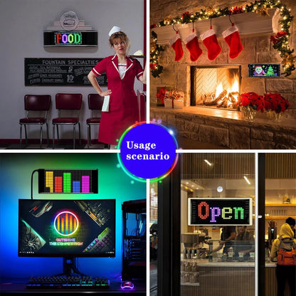New Design Flexible Led Panel Advertising APP Control Car Rear Window Full Color Scrolling Ultra-thin Soft Led Display
Screen, Led Strip light