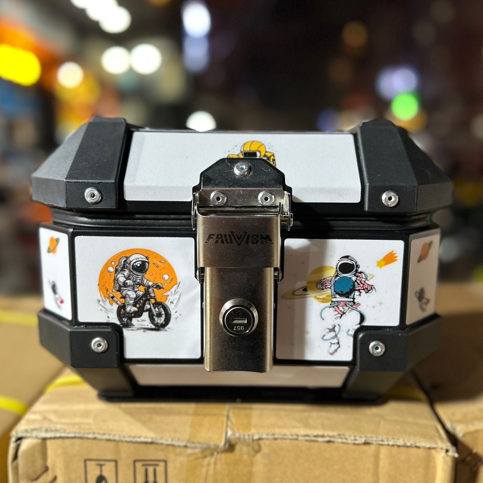10Lt. Waterproof Aluminum Alloy Motorcycle Colour Box Top Case