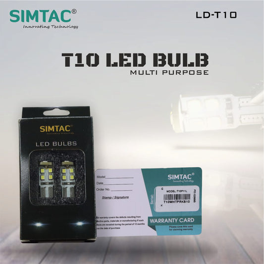 Simtac | 360° T10 LED Bulb For Multi Purpose | T10 ( PRK )