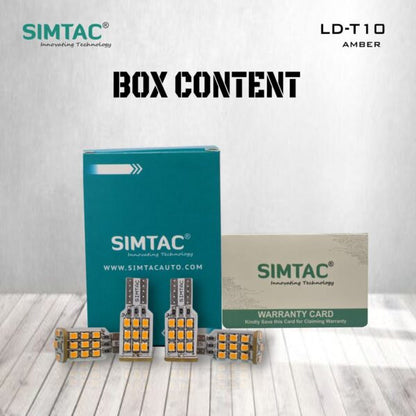 Simtac | T10 LED 360° Reflecting Bulb for TVS APACHE | NTORQ | Led Indicator Bulbs | T10