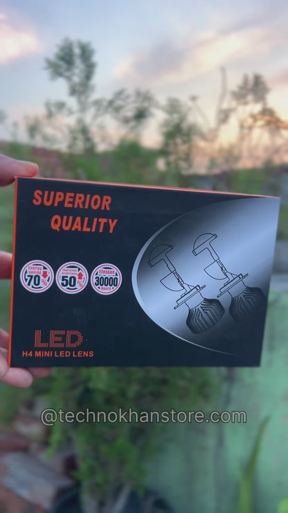 High Power H4 LED Headlight Bulbs With A HD Lens 9-32V Car Truck Bike Headlamp Projector Light 9003/HB2 Hi/Lo White 6000K
8000LM
