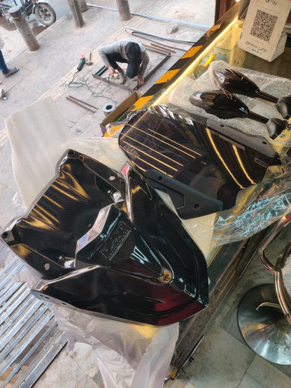 Flash Performance CARBON FIBRE FINISH FORZA KIT FOR SUZUKI BURGMAN STREET 125 (STD/EX/BT)