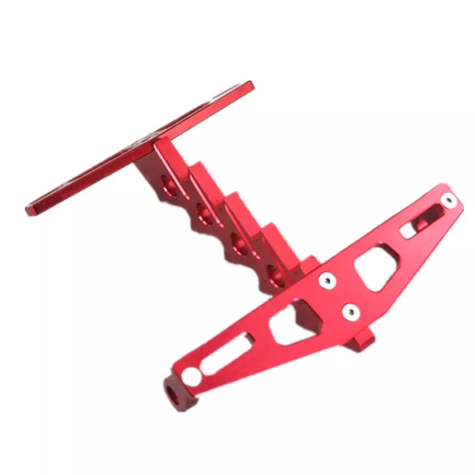Motorcycle Accessories Silver Steel License Plate Frame Turn Signal License Plate Motorcycle Modified Fixed Expansion Bracket
