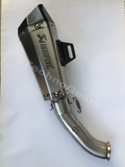 Akrapovic Exhaust Full System For KTM RC/Duke Silver (Replica)