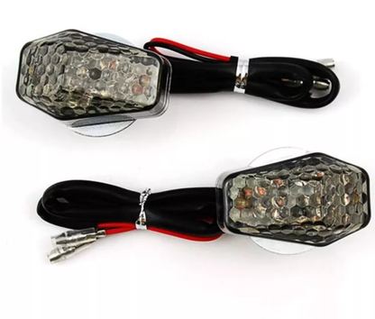  15 Amber LED Flush Mount Smoke Turn Signal Indicator Blinker Light Universal for Motorcycle Sport Street Racing Bike
