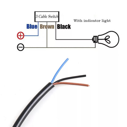 Scooter Motorcycle Handlebar Headlight On/Off Switch for Headlight Fog Spot Light 12V Waterproof Motorcycle Accessories