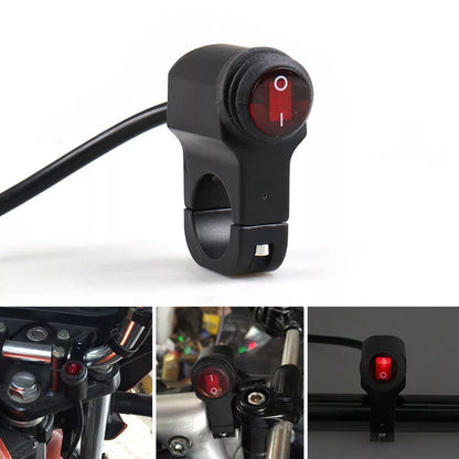 Scooter Motorcycle Handlebar Headlight On/Off Switch for Headlight Fog Spot Light 12V Waterproof Motorcycle Accessories