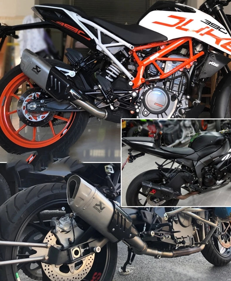 Akrapovic Motorcycle Exhaust Muffler Titanium Carbon Fiber Universal (Replica)