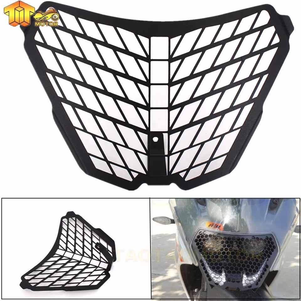 CNC Aluminun For KTM RC125 RC200 RC390 RC 125 200 390 2014 2015 2016 Headlight Grill Guard Cover Protector Motorcycle Grille
