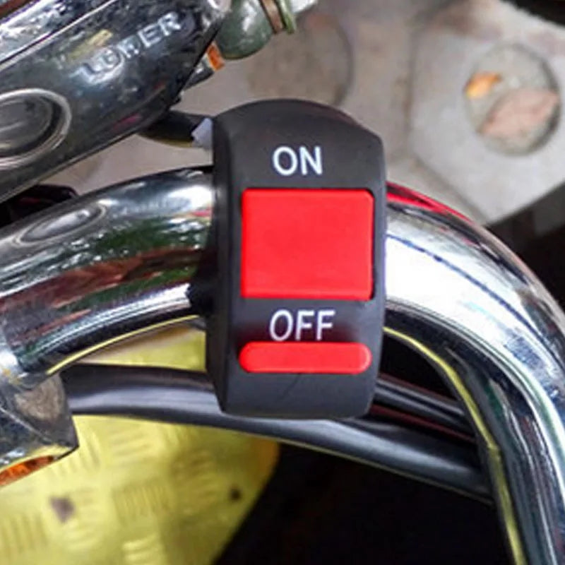 Universal Handlebar Motorcycle Switch ON-OFF Button Switch For U5 U7 U2 HeadLight LED Angel Eyes Light Switch Kill Stop Button