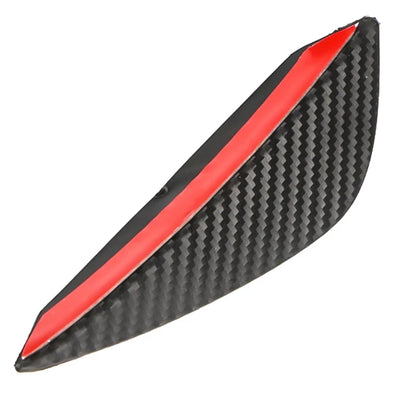4Pcs/set Carbon Fiber Fit Front Bumper Lip Splitter Fin Air Knife Auto Body Kit Car Spoiler Valence Chin Accessory