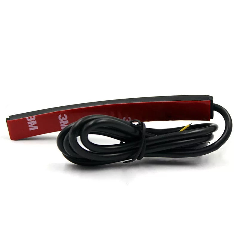 2pcs/set  Motorcycle 17LED Flexible Strip Light Turn Signal Indicator White+Amber