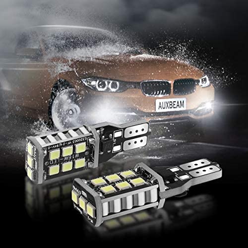 T15 Led Light Bulb 921 LED Bulb W16W 800LM HID White for Backup Reverse Lights (Pack of 2)