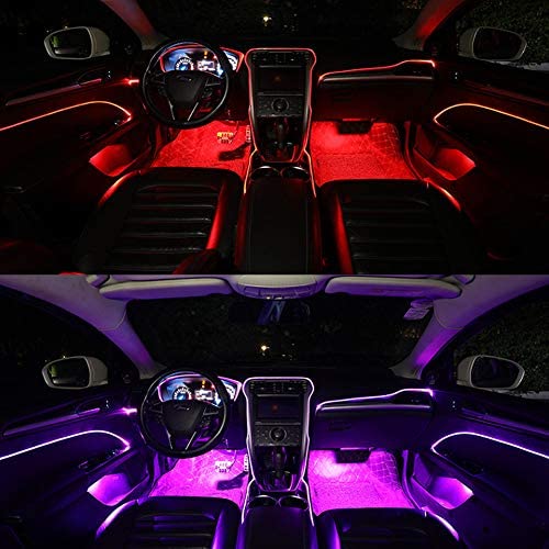 Universal 10 in 1 RGB LED with 8M Car Interior Decor Fiber Optic Light   TECHNO KHAN STORE