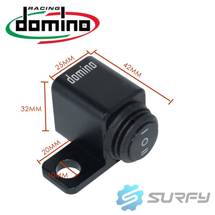 Domino Mini Driving Light Switch Mirror Mount 3 Way Hazard Fog Light ON OFF ON Switch