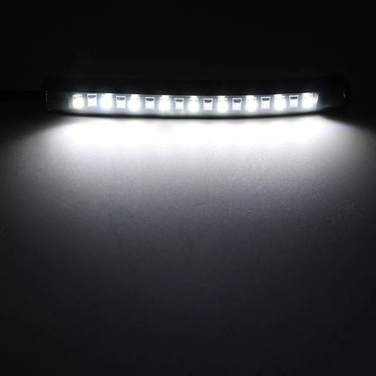 2pcs/set  Motorcycle 17LED Flexible Strip Light Turn Signal Indicator White+Amber