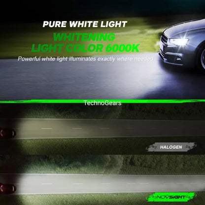 Novsight】2PCS Car Headlight A500-N35 H4 50W 10000LM 6000K White LED Car Auto Headlamp Light Bulbs