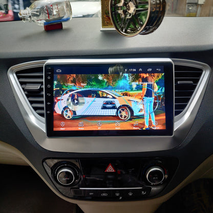  Android System 9.5 Inch MP4 Music Player HD 1080P Touch screen For Hyundai Verna 