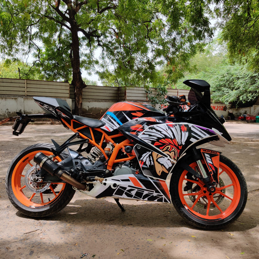 KTM RC Custom Decals/ Wrap/ Stickers FULL BODY RACE FLAME Edition Kit (RC 200/390/125)