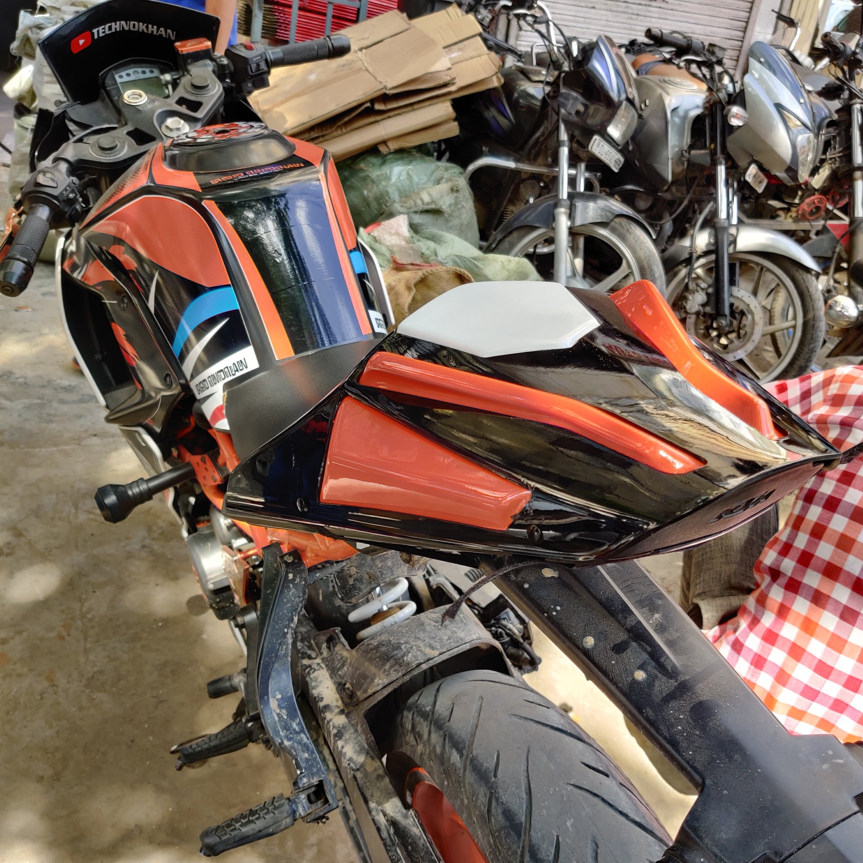 ktm rc pillion seat