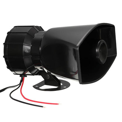 100W Car Warning Alarm 5 Sound Loudly Police Fire Siren Horn PA Speaker with Mic