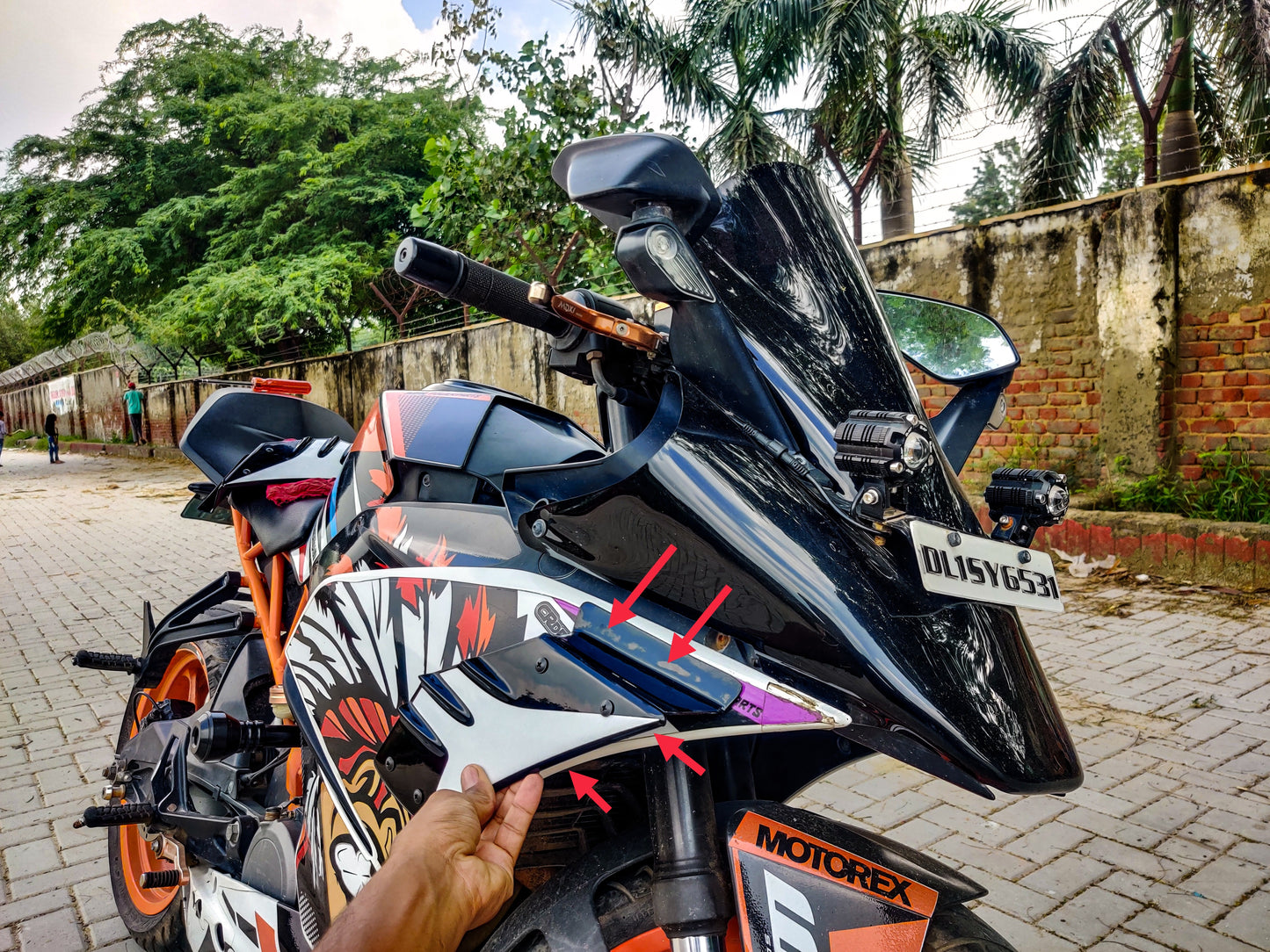 MotoGp Side Spoiler For KTM Rc