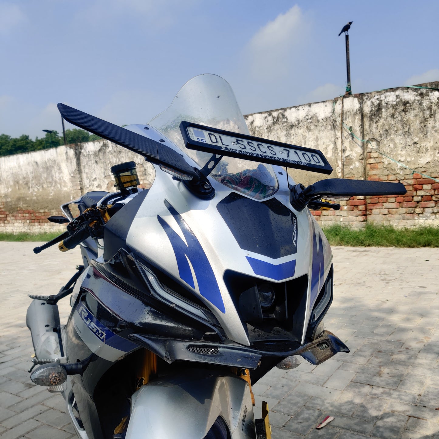 Led Indicator Adjustable Stealth Winglet Mirror For All Fairing Bikes