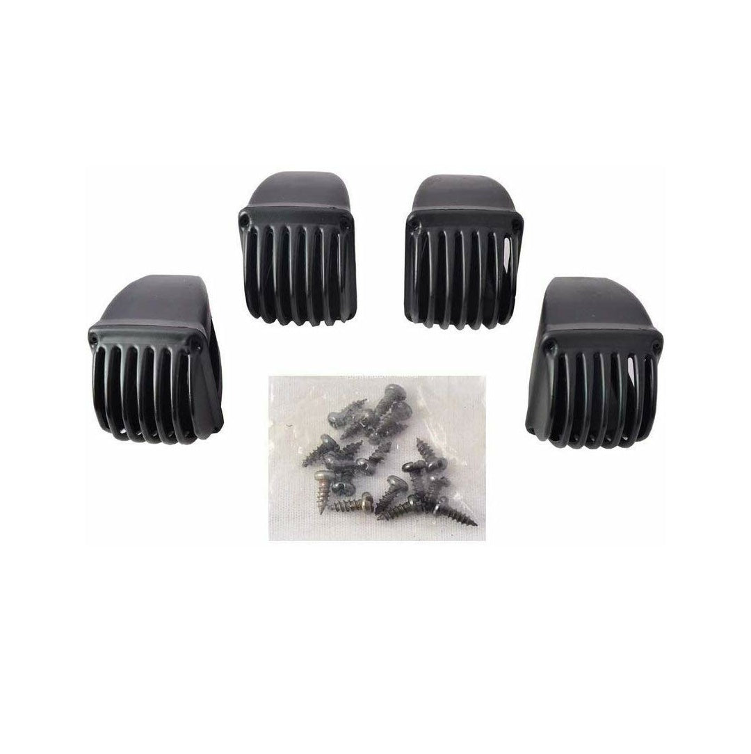 Splendor Indicator Light Grill Black (Pack of 4 Pcs.)