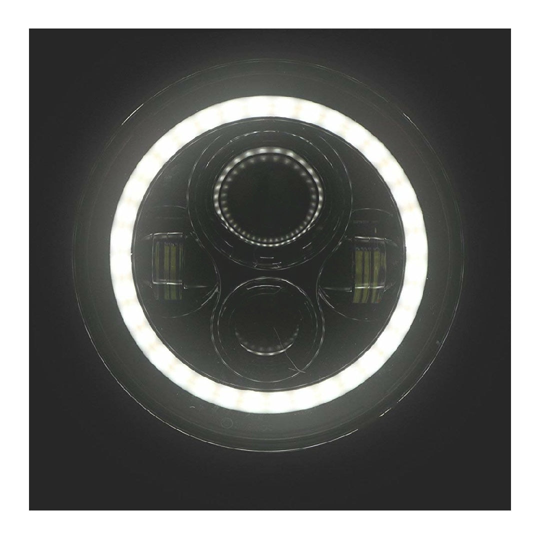 Black Bullet Amber White LED Fire Ring Turn Signal Light for Harley Road  Glide | eBay