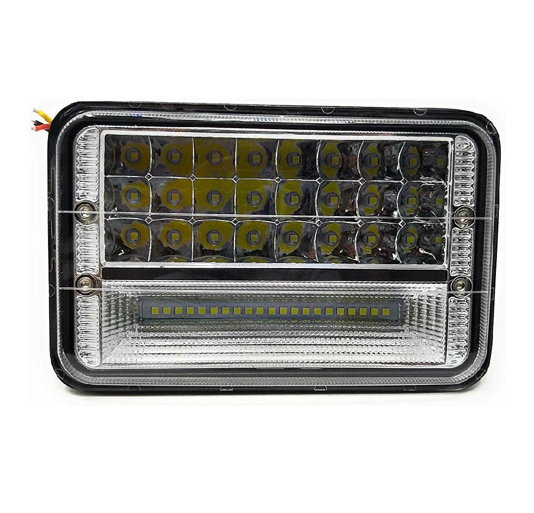 Splendor HeadLight 4x6 inch Projector Sealed Beam Replacement Hi/Lo Beam DRL Headlamp