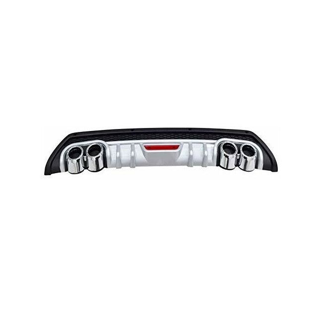 Rear Bumper Diffuser Compatible with Maruti Suzuki Baleno (2015-2020)