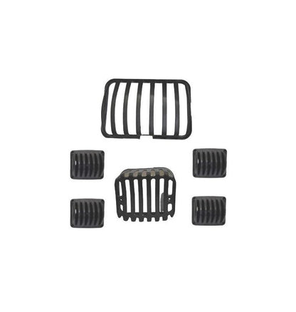 Headlight Grill Tail and Indicator Complete Grills Set (Pack of 6) of Hero Splendor