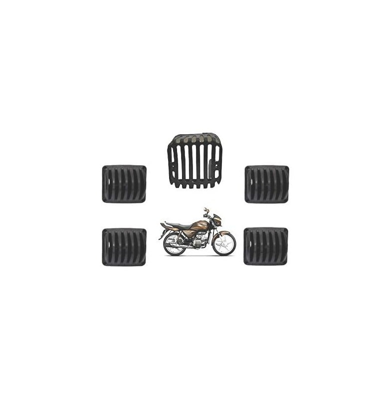 Headlight Grill Tail and Indicator Complete Grills Set (Pack of 6) of Hero Splendor