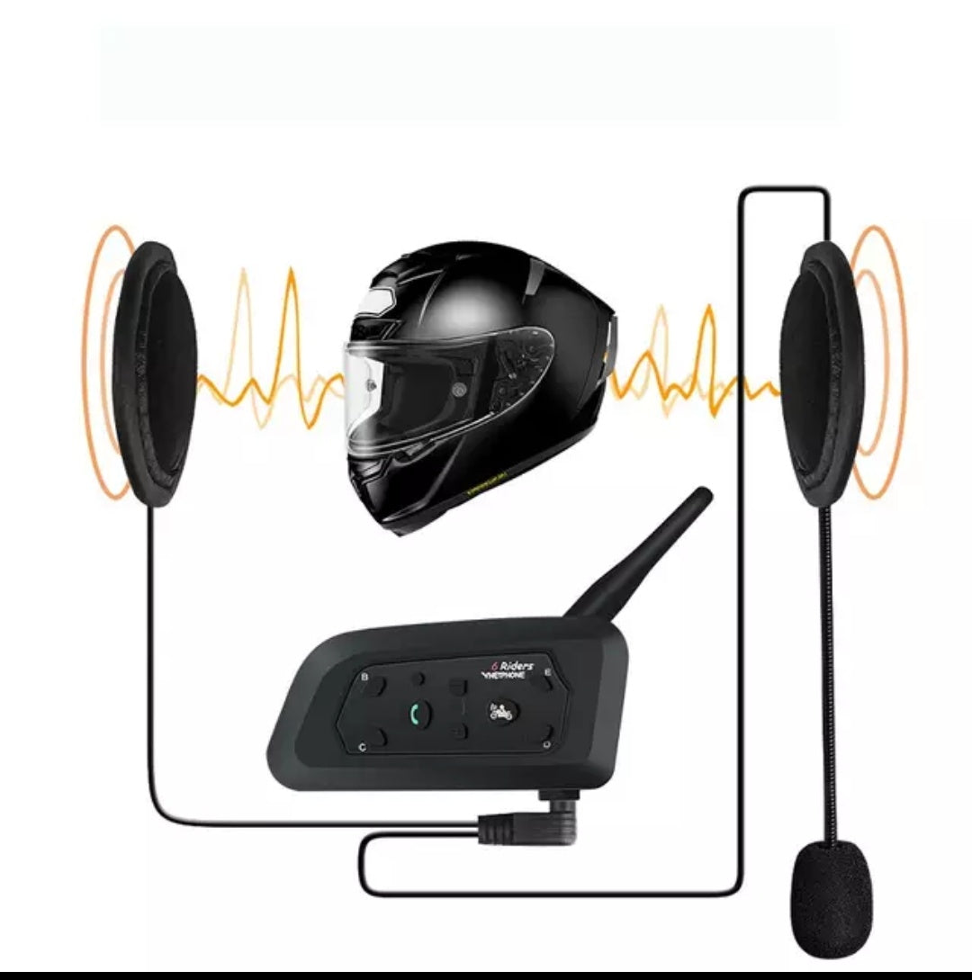 Vnetphone v6 1200m Motorcycle Helmet intercom
