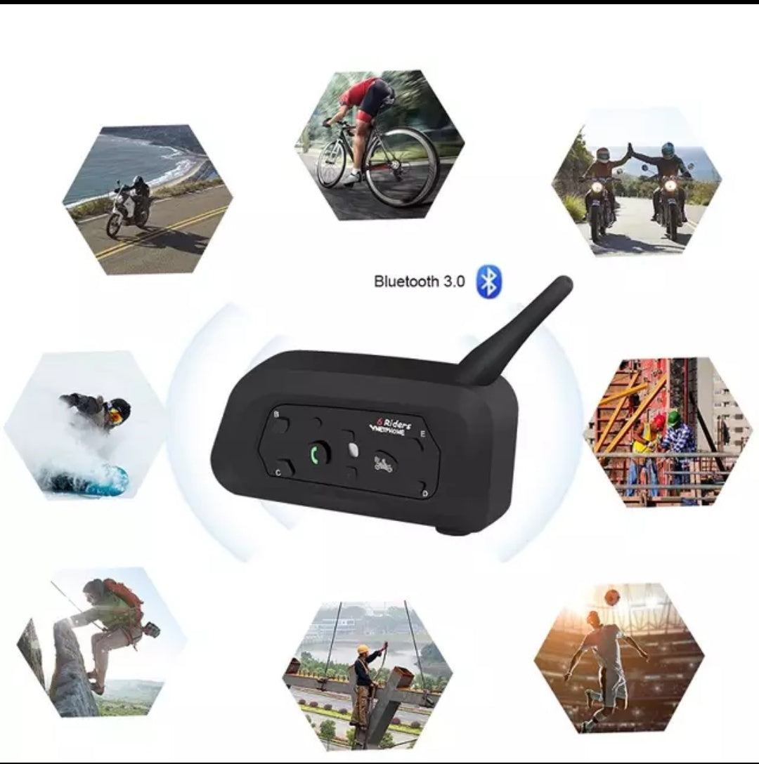 Vnetphone v6 1200m Motorcycle Helmet intercom