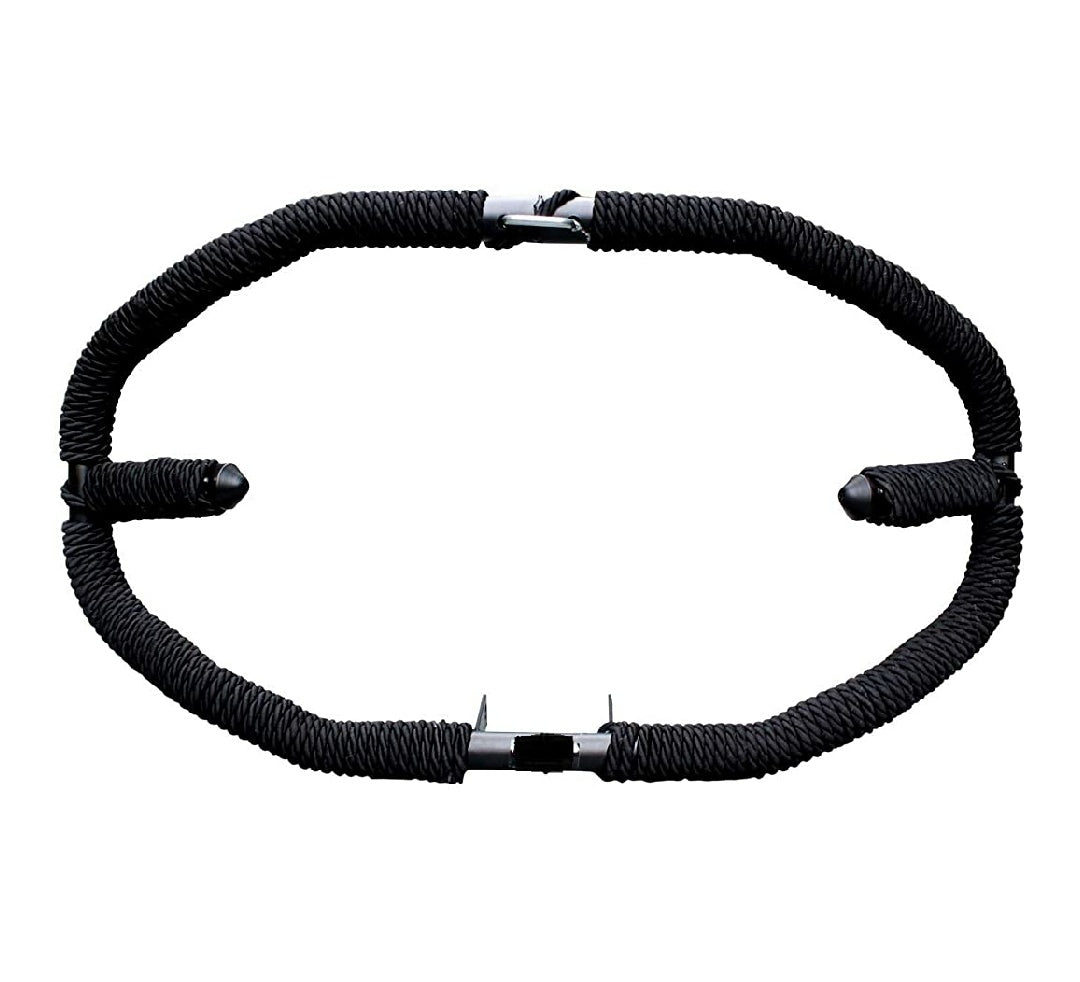 Black Rope Guard Heavy Duty Metal with Rope Stylist Real Customized 8 Bend Black Rope S ...