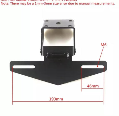 Motorcycle LED Light Bracket License Plate Holder For KTM RC390 DUKE390 2017-2020