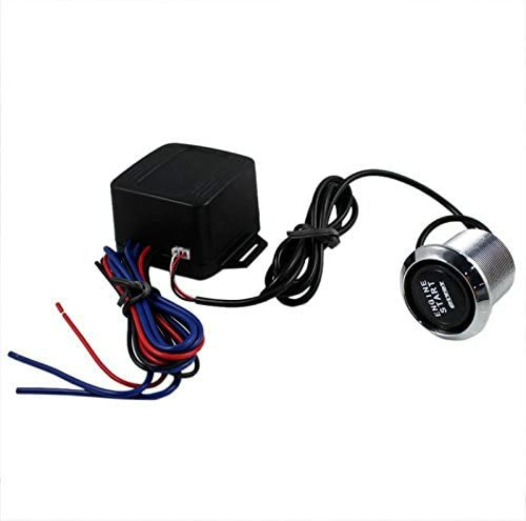 12V Car Engine Start Push Button Switch Ignition Starter Kit Blue LED Universal
