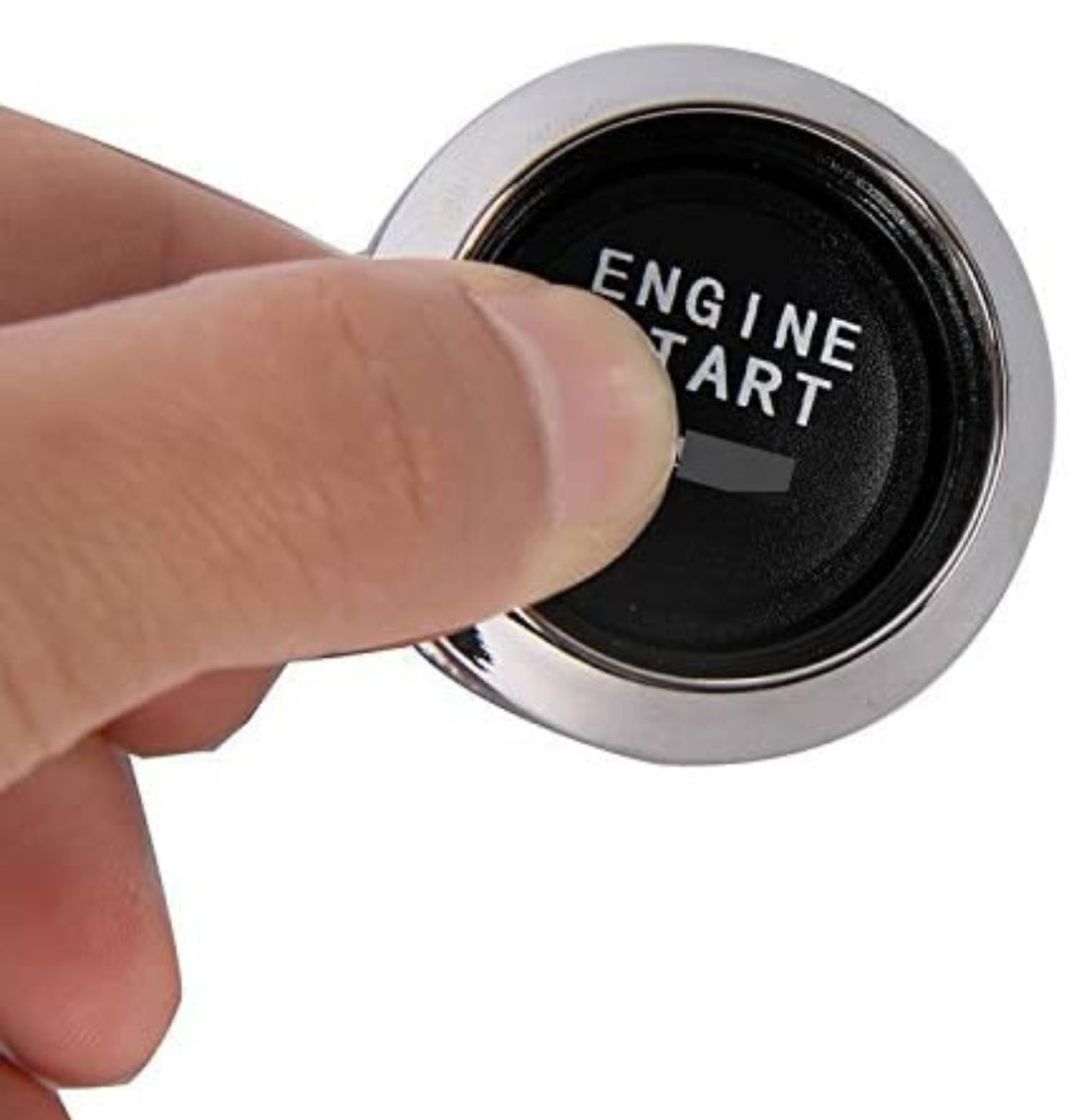 12V Car Engine Start Push Button Switch Ignition Starter Kit Blue LED Universal