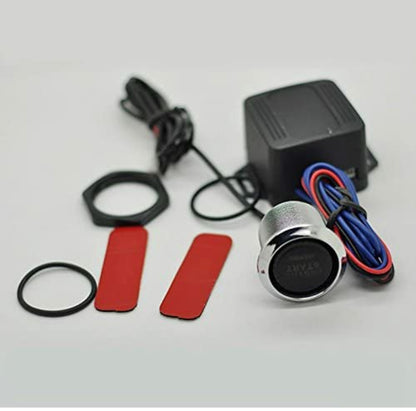 12V Car Engine Start Push Button Switch Ignition Starter Kit Blue LED Universal