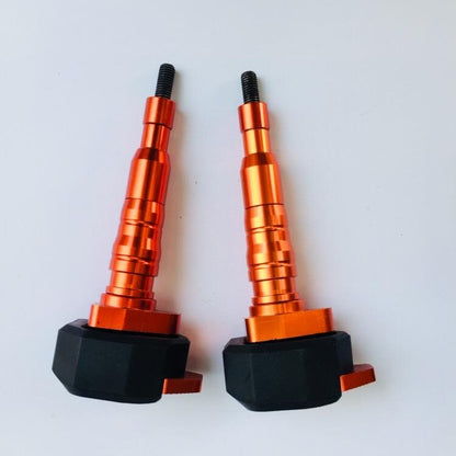Universal Frame Sliders for Motorcycle-Orange (Set Of 2)