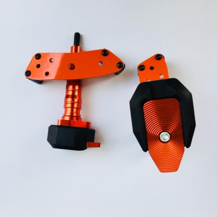 Universal Frame Sliders for Motorcycle-Orange (Set Of 2)