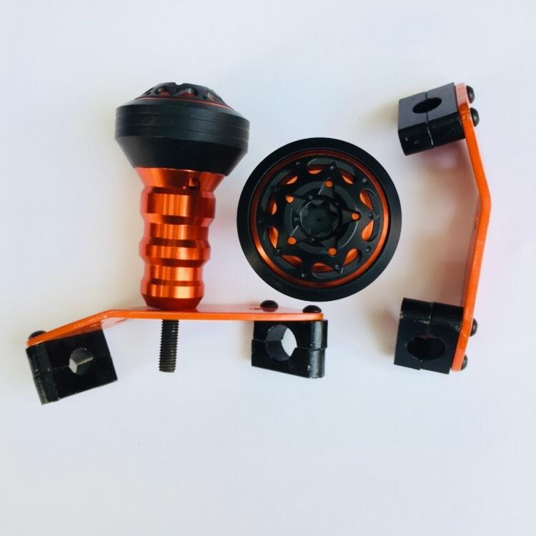 Universal Frame Sliders for Motorcycle-Orange (Set Of 2)