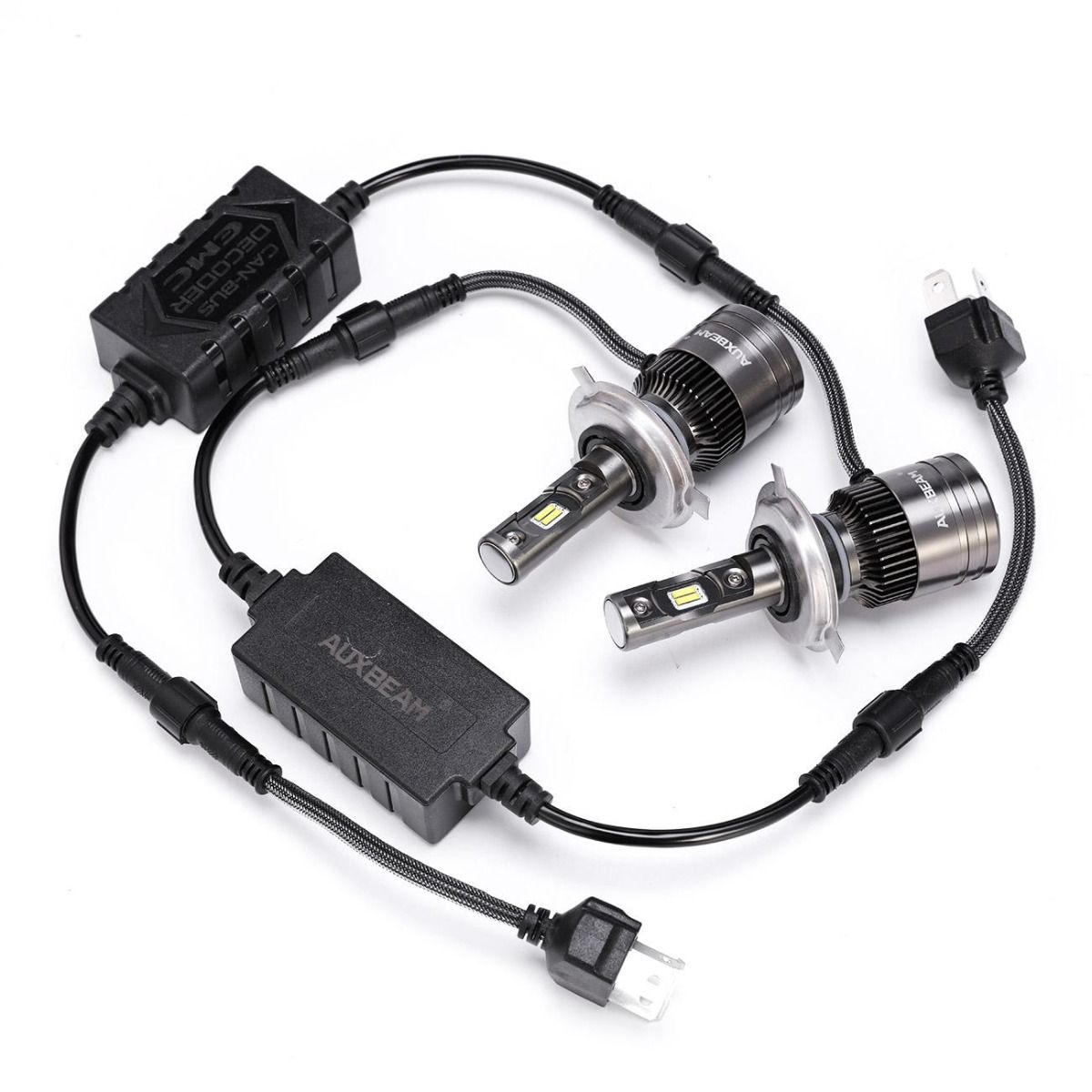 Auxbeam H4 T1 Series LED Headlight Bulbs - 6500K 8000LM (2pcs/set)