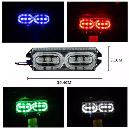 6 led Motorcycle electric bicycle Motorbike flash daylight Rear Stop brake strobe warning beacon tail light Emergency fog light